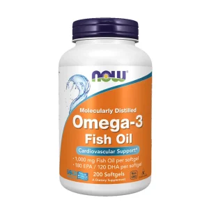 NOW Foods Omega-3 Fish Oil (200 Softgels)